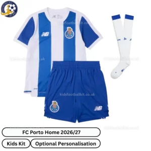 FC Porto Home Kids Kit 26_27-front view with socks