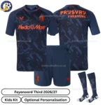 Feyenoord Third Kids Kit 26_27-over view with socks