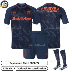 Feyenoord Third Kids Kit 26_27-over view with socks