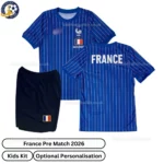 France Pre Match Kids Kit 2026-over view