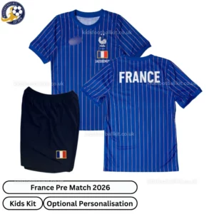 France Pre Match Kids Kit 2026-over view