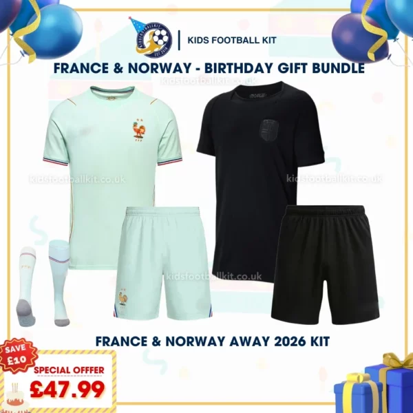 France and norway away kids kits 2026