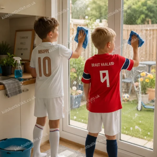 France away and Norway home Kids Kit 2026_MBAPPE 10 and BRAUT HAALAND 9-image
