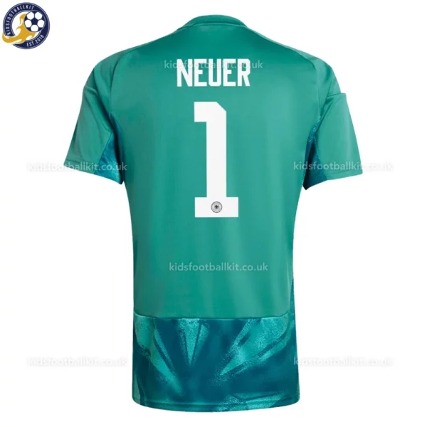 Germany goalkeeper kids kit 2026-back view-green-NEUER 1