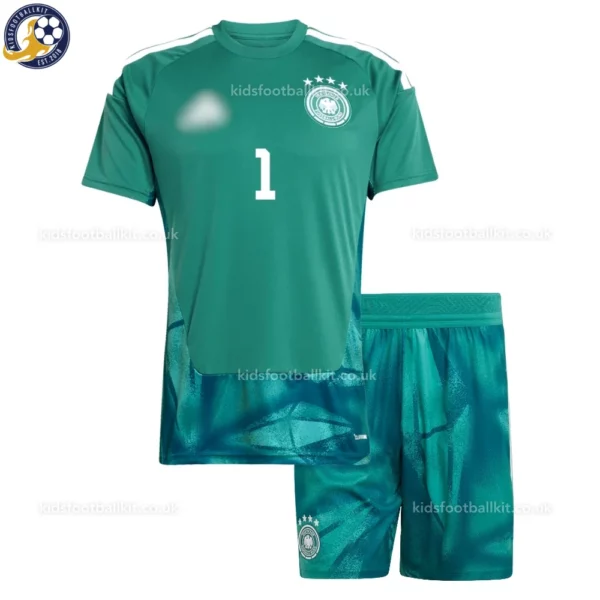 Germany goalkeeper kids kit 2026-front view-green-NEUER 1