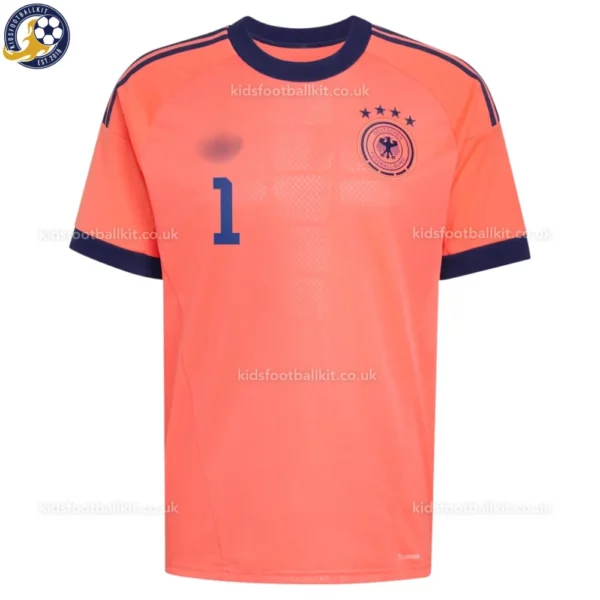 Germany goalkeeper kids shirt 2026-front view-orange-NEUER 1