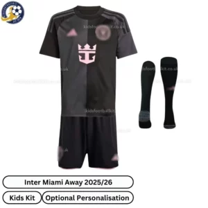 Inter Miami Away Kids Football Kit 2025/26 (With Socks)