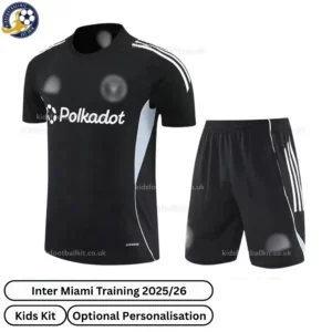 Inter Miami Training Kids Football Kit 2025/26 (No Socks) - Black