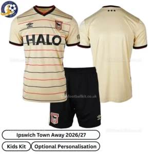 Ipswich Town Away Kids Kit 26_27-over view