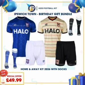 Ipswich Town home and away kids kit 2026