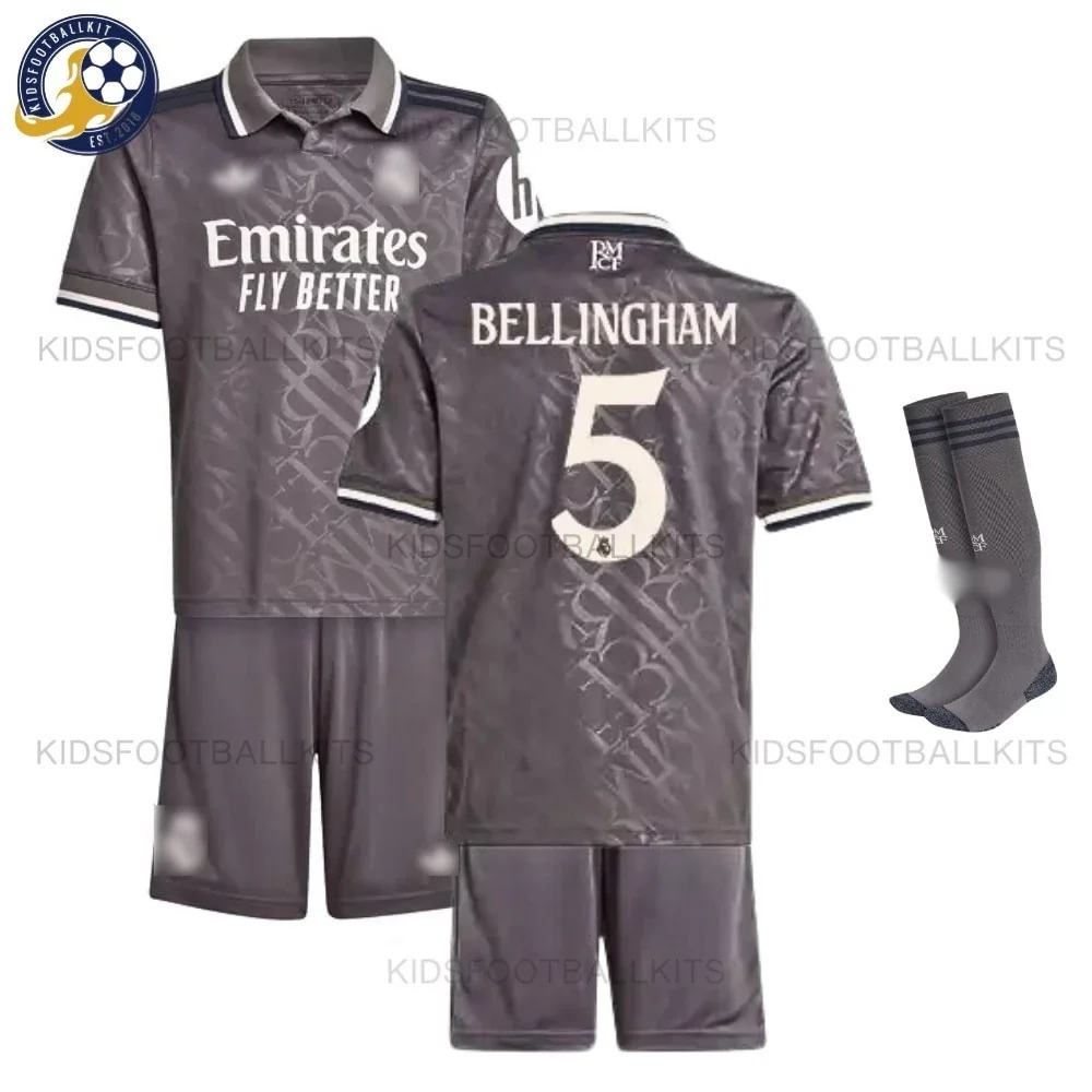 Real MadridThird Men & Kids Football Kit 2024/25 – BELLINGHAM 5