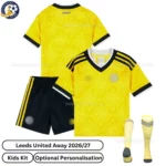 Leeds Away Kids Kit 26_27-over view with socks