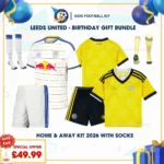 Leeds United Home and Away Kids Kit 26_27