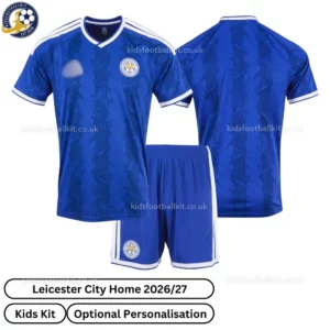 Leicester City Home Kids Kit 26_27-over view