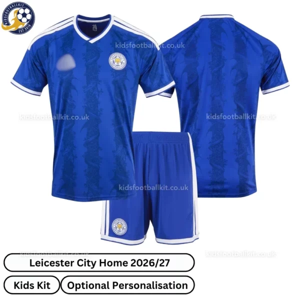 Leicester City Home Kids Kit 26_27-over view