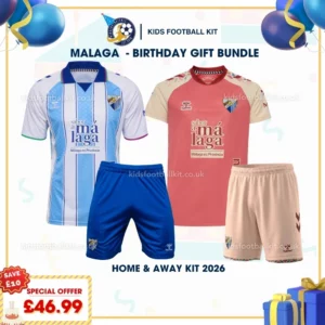 Malaga home and away kids kit 26_27