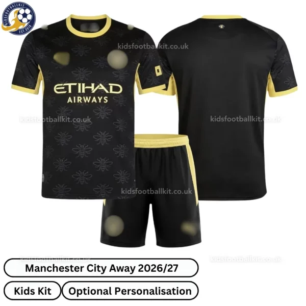 Manchester City Away Kids Kit 26_27-over view