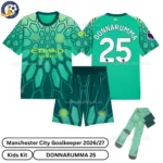 Manchester City Goalkeeper Kids Kit 26_27-over view-green-DONNARUMMA 25