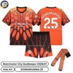 Manchester City Goalkeeper Kids Kit 26_27-over view with socks-DONNARUMMA 25