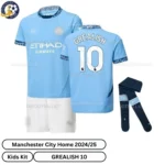 Manchester-City-Home-Kids-Football-Kit-24_25-GREALISH-10-over-view-with-socks-blur