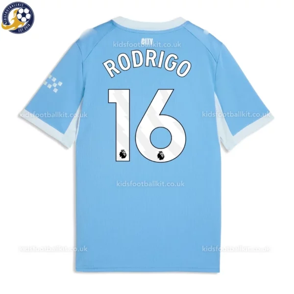 Manchester City Home Kids Kit 26_27-back view-RODRIGO 16