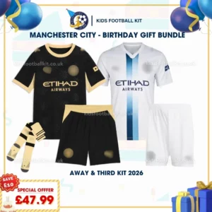 Manchester city away and third kids kit 26_27