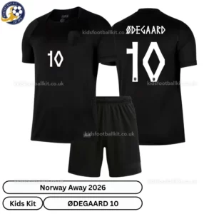 Norway Away Kids Kit 2026-over view-ØDEGAARD 10