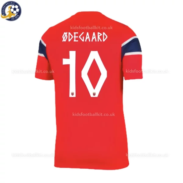 Norway Home Kids Kit 2026-back view-ØDEGAARD 10