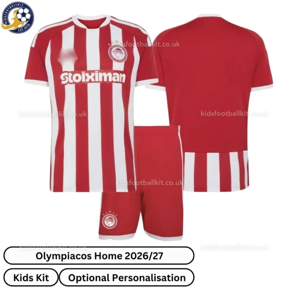 Olympiacos Home Kids Kit 26_27-over view