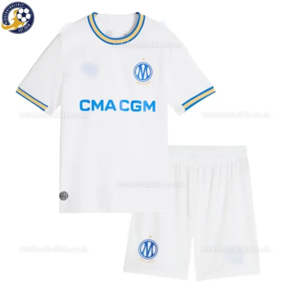 Olympique Marseille home kids kit 26_27-front view