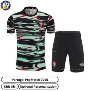 Portugal Pre-Match Kids Football Kit 2025 (No Socks)