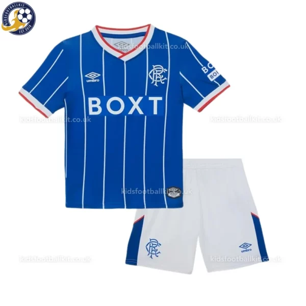 Rangers home kids kit 26_27-front view