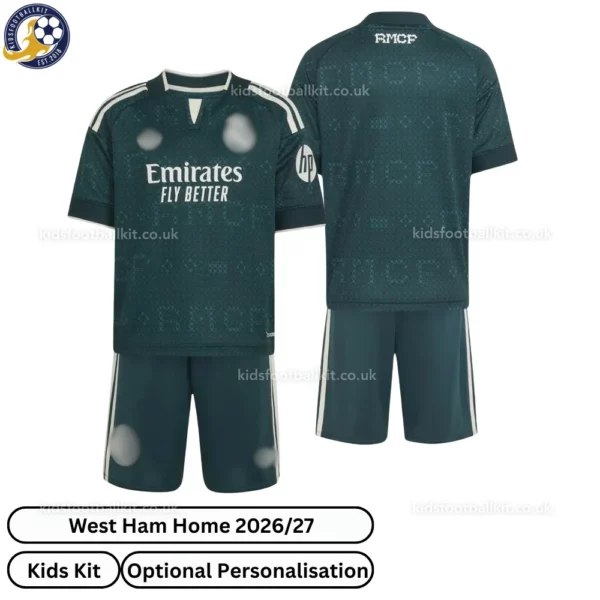 Real Madrid Away Kids Kit 26_27-over view