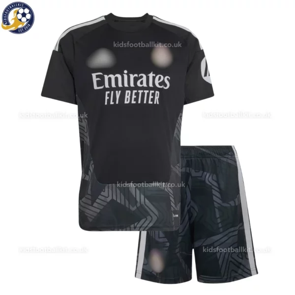 Real Madrid goalkeeper adult kit 26_27-front view-black