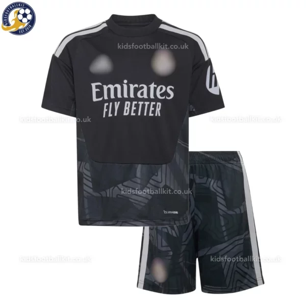 Real Madrid goalkeeper kids kit 26_27-front view-black