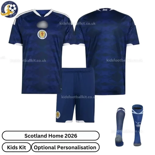 Scotland-World-Cup-Home-Kids-Kit-2026-over-view-with-socks