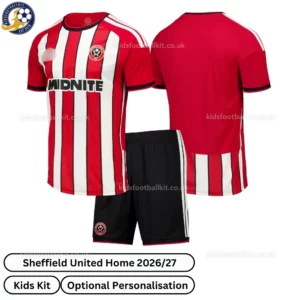 Sheffield United Home kids kit 26_27-over view
