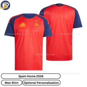 Spain Home Men Shirt 26-over view-2 star