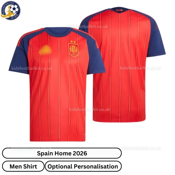 Spain Home Men Shirt 26-over view-2 star
