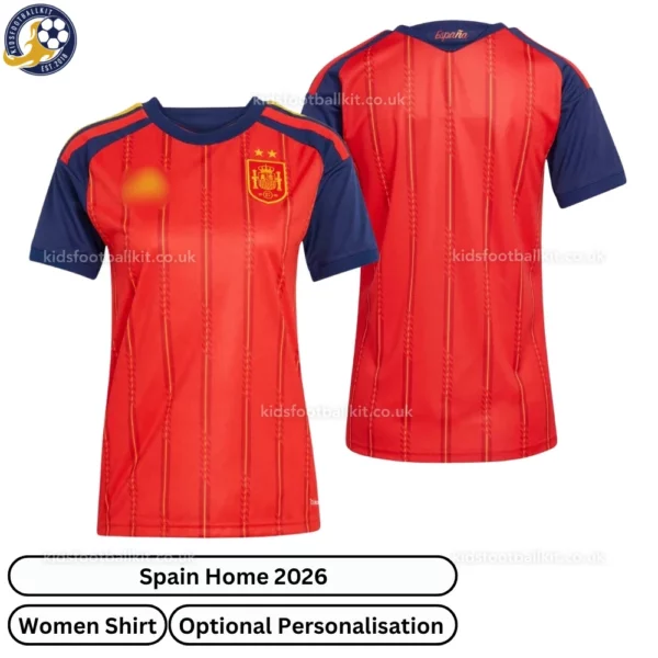Spain Home Women Shirt 26-over view-2 star