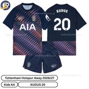 Tottenham Away Kids Kit 26_27-over view-KUDUS 20