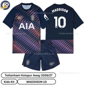 Tottenham Away Kids Kit 26_27-over view-MADDISON 10