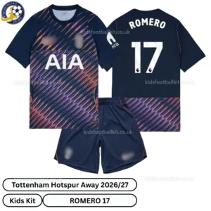 Tottenham Away Kids Kit 26_27-over view-ROMERO 17
