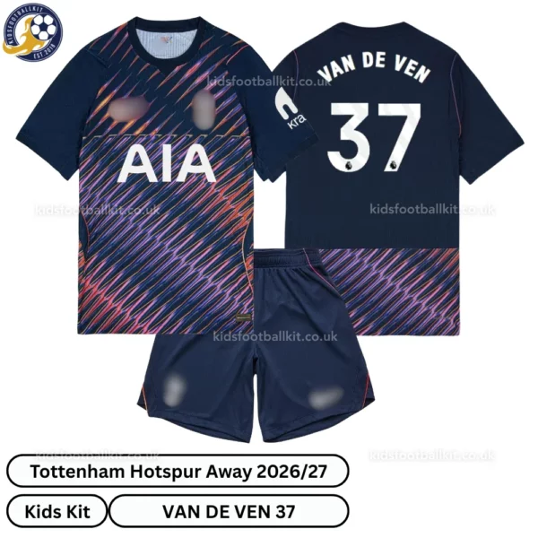 Tottenham Away Kids Kit 26_27-over view-VAN DE VEN 37