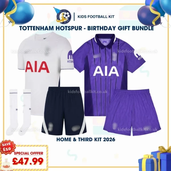 Tottenham home and third kids kit 26_27