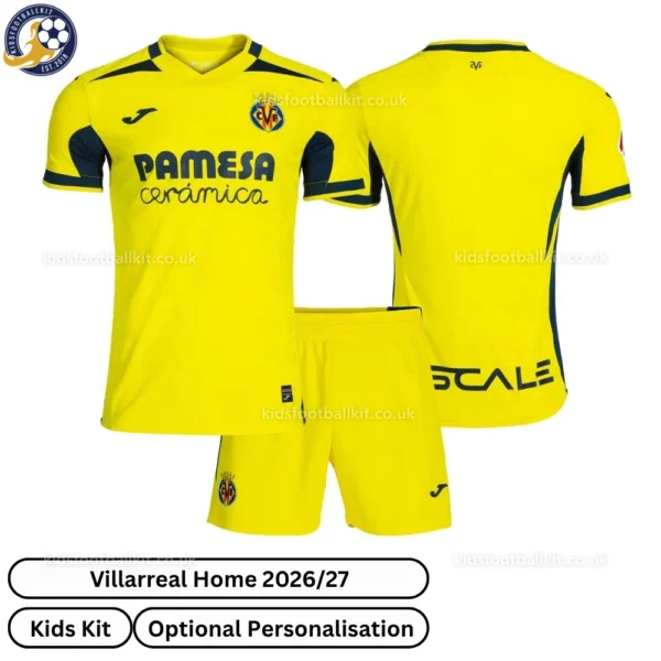 Villarreal home kids kit 26_27-over view