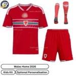 Wales-World-Cup-Home-Kids-Football-Kit-2026-front-view-with-socks-r