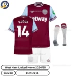 West-Ham-United-Home-Kids-Football-Kit-2024_25-–-KUDUS-14-With-Socks