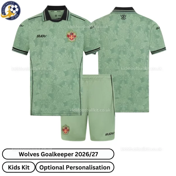 Wolves Goalkeeper Kids Kit 26_27-over view