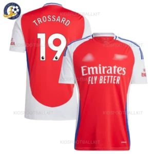 North London Red Home Men Football Shirt 2024/25 – TROSSARD 19